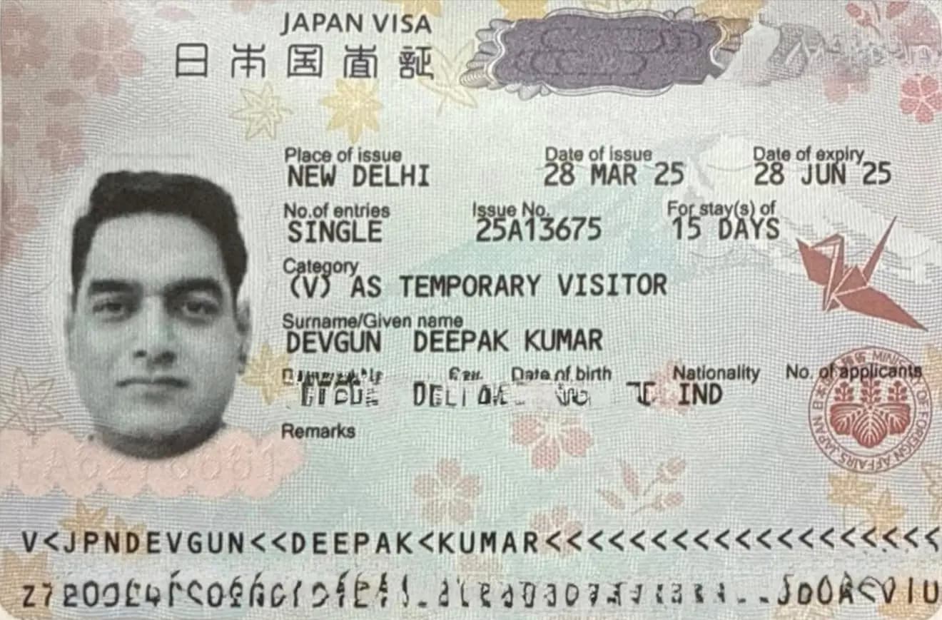 Japanese Visa Photo