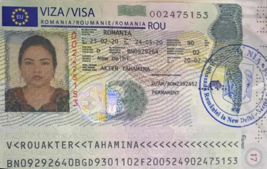 Romania Visa Photo