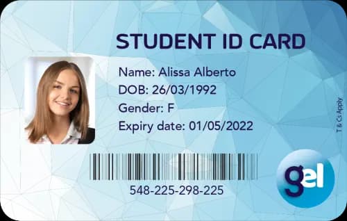 UK Student ID Card Photo