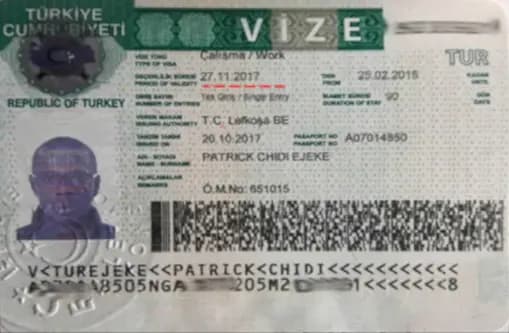 Turkey Visa Photo